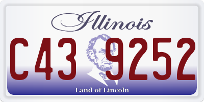 IL license plate C439252