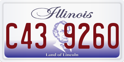IL license plate C439260