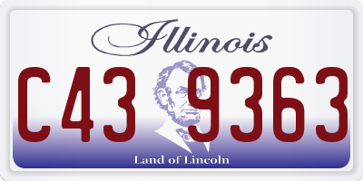 IL license plate C439363