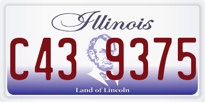 IL license plate C439375