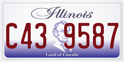 IL license plate C439587