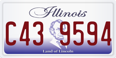 IL license plate C439594