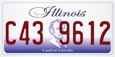 IL license plate C439612
