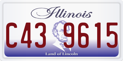 IL license plate C439615