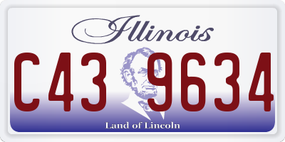 IL license plate C439634