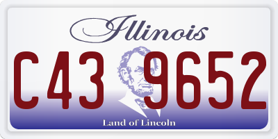 IL license plate C439652