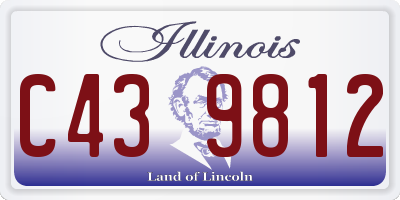 IL license plate C439812