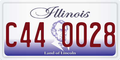 IL license plate C440028