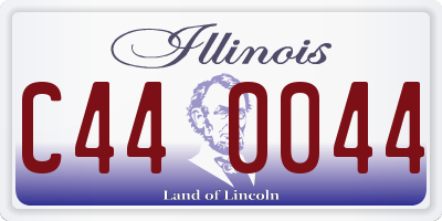 IL license plate C440044