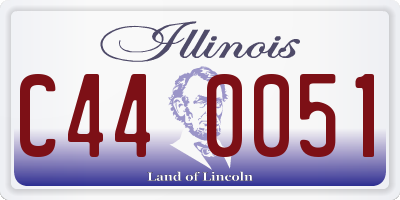 IL license plate C440051