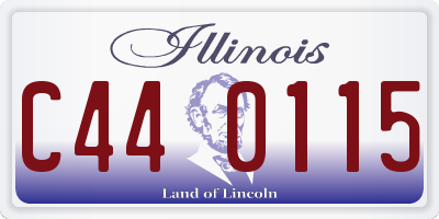IL license plate C440115