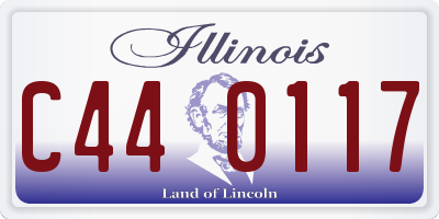 IL license plate C440117