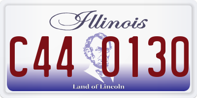 IL license plate C440130