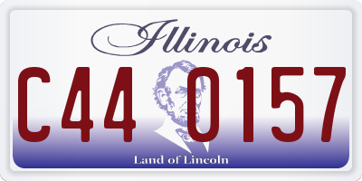 IL license plate C440157