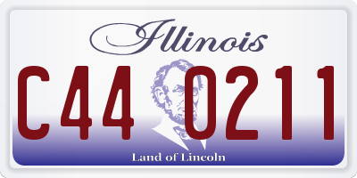 IL license plate C440211