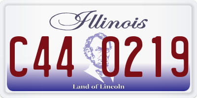 IL license plate C440219