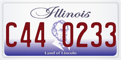 IL license plate C440233