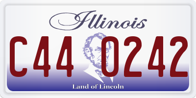 IL license plate C440242