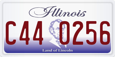 IL license plate C440256