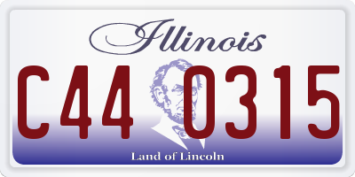 IL license plate C440315