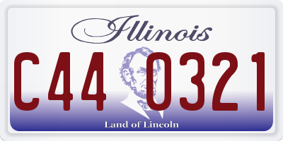 IL license plate C440321