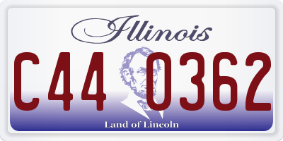 IL license plate C440362