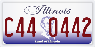 IL license plate C440442