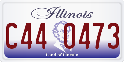IL license plate C440473