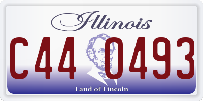 IL license plate C440493