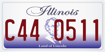 IL license plate C440511