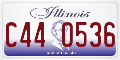 IL license plate C440536