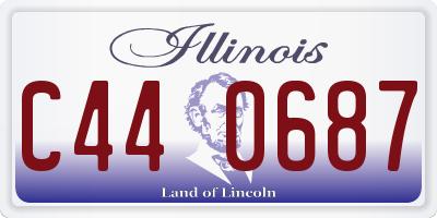 IL license plate C440687