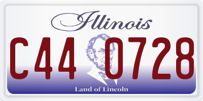 IL license plate C440728