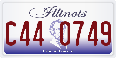 IL license plate C440749