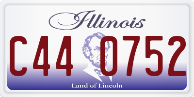 IL license plate C440752