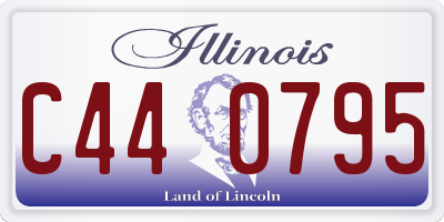 IL license plate C440795