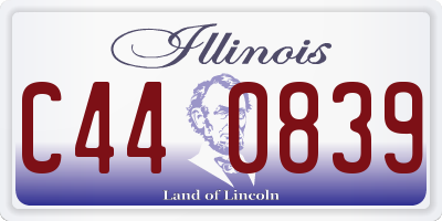 IL license plate C440839