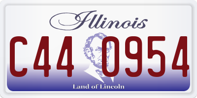 IL license plate C440954