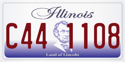 IL license plate C441108