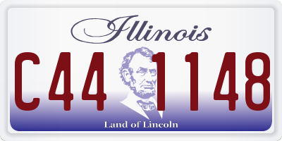 IL license plate C441148