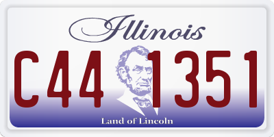 IL license plate C441351
