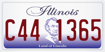 IL license plate C441365