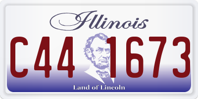 IL license plate C441673