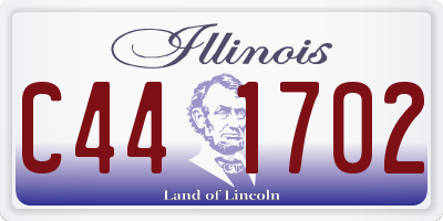 IL license plate C441702