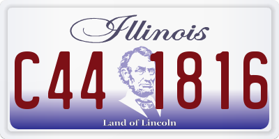 IL license plate C441816
