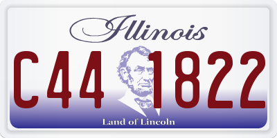 IL license plate C441822