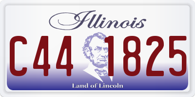 IL license plate C441825