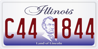 IL license plate C441844
