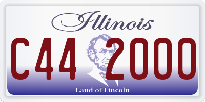 IL license plate C442000