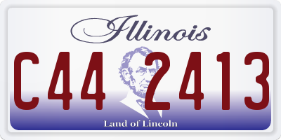 IL license plate C442413